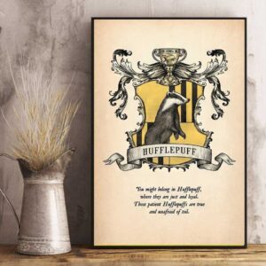Hufflepuff Harry Potter Logo Poster