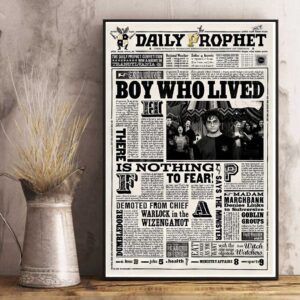 Daily Prophet Harry Potter The Boy Who Lived Poster